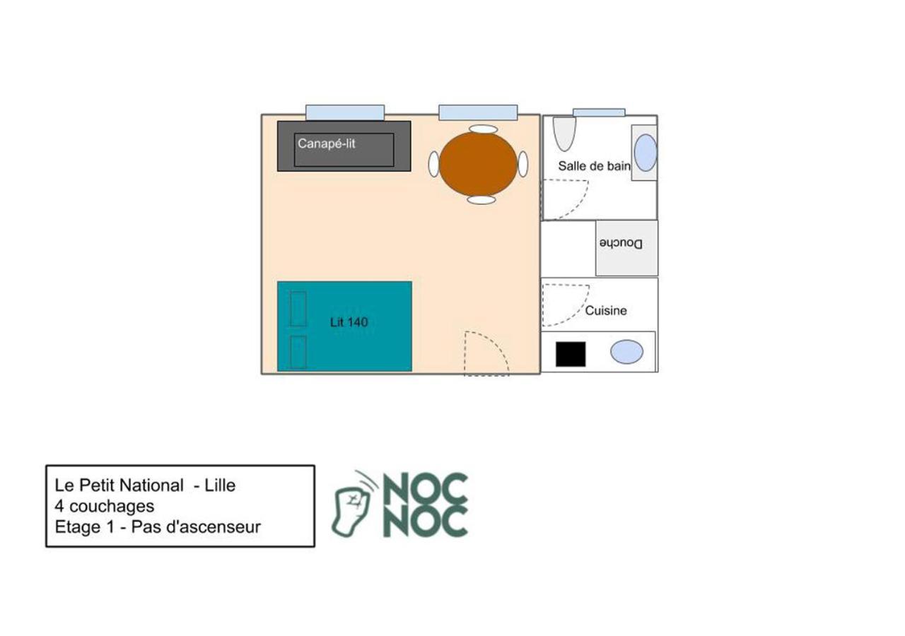 Nocnoc - Le Petit National Apartment Lille Exterior photo